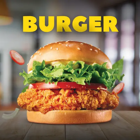 Hình ảnh Burger Gà Thượng Hạng