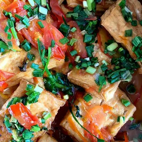 Hình ảnh Đậu hũ sốt cà  hoặc sã 2 miếng