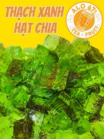 Hình ảnh Thạch Xanh Hạt Chia