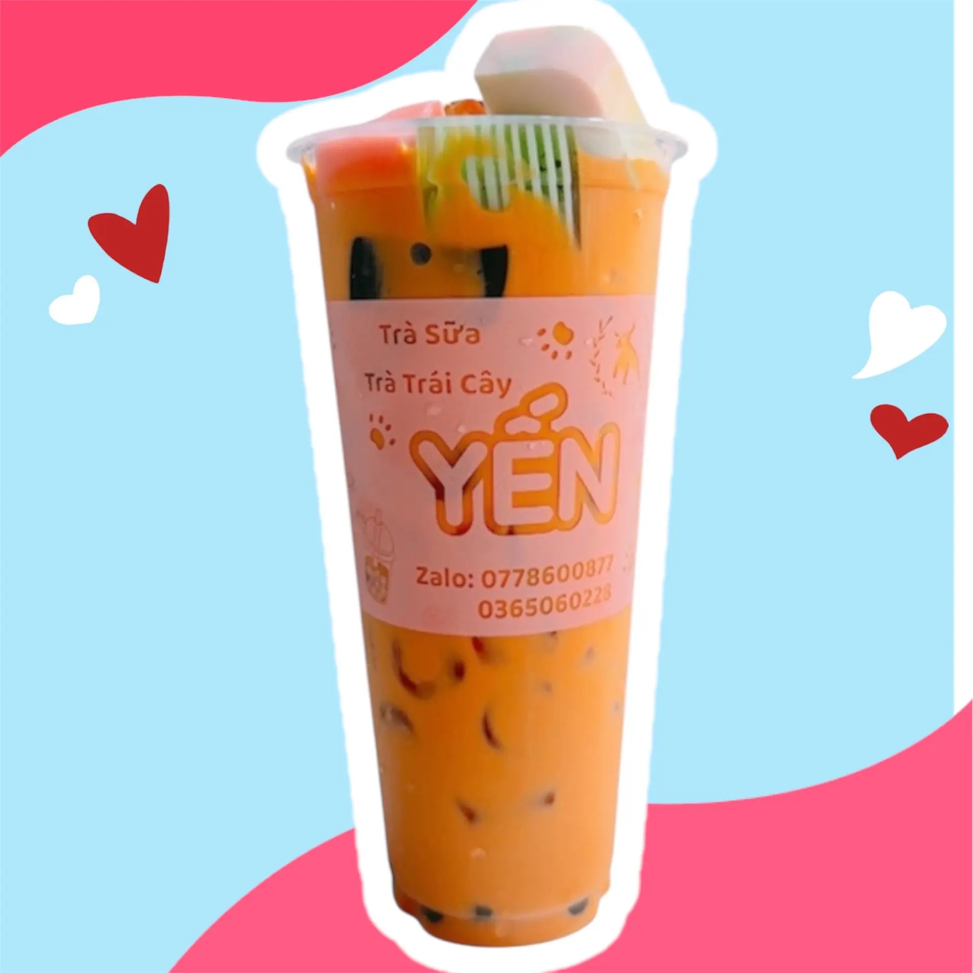 Hình ảnh Thái Đỏ Fulltopping 700ml