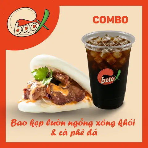 Hình ảnh Bao kẹp lườn ngỗng & Cà phê đá
