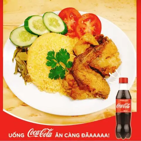 Hình ảnh Combo cơm cánh gà - Coca-cola