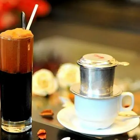 Hình ảnh Coffee đen pha phin - đá