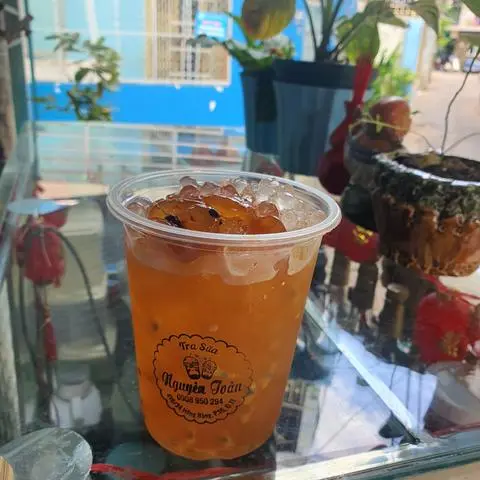 Hình ảnh trà chanh dây hạt đác ly 900ml