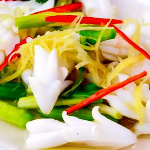 Hình ảnh Mực hấp gừng
