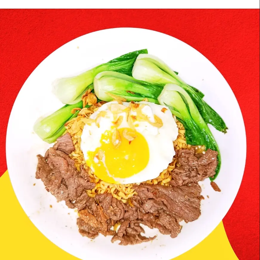 Hình ảnh Mì trộn thịt bò