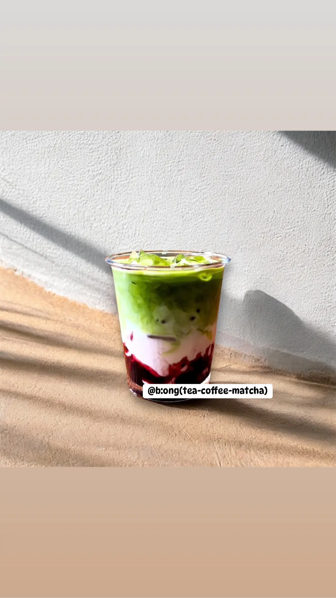 Hình ảnh Matcha latte việt quất 