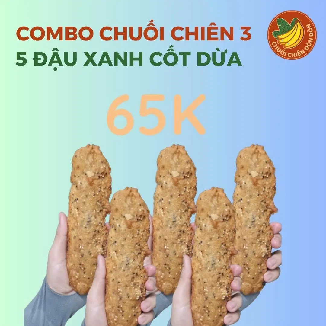Hình ảnh Combo 3 - 5 chuối đậu xanh cốt dừa