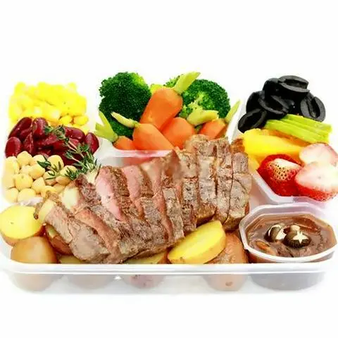Hình ảnh Special 7 - Thăn nội bò Mỹ đặc biệt - bông cải - Cà rốt - Các Loại đậu bắp - táo - Thanh long - dâu Tươi