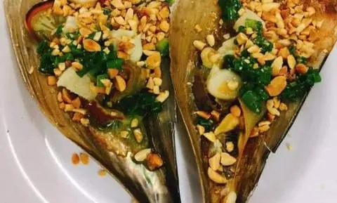 Hình ảnh sò mai nướng phô mai 2con