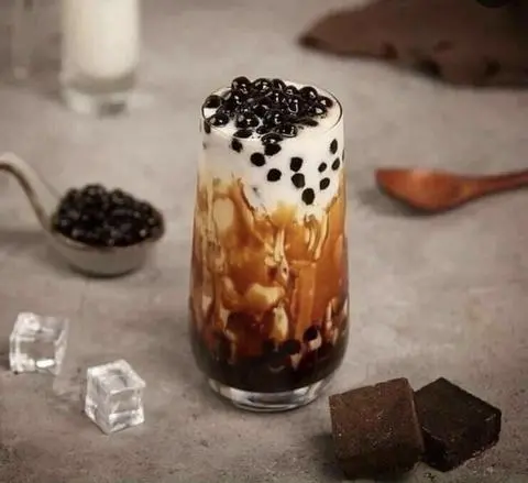 Hình ảnh sữa tươi socola trân châu đường đen