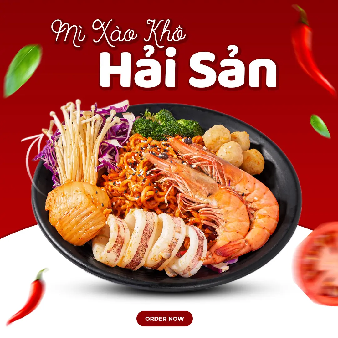 Hình ảnh Mì Xào Khô Hải Sản