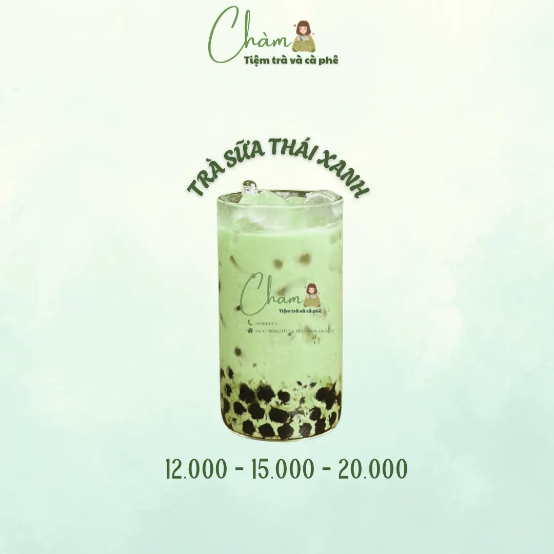 Hình ảnh Trà sữa thái xanh
