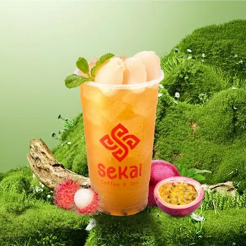 Hình ảnh Trà Chôm Chôm Chanh Leo (L)