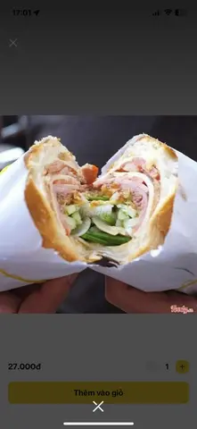 Hình ảnh Bánh mì thịt chả - trứng ốp la