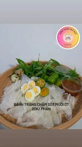 Hình ảnh Bánh tráng chấm sốt muối