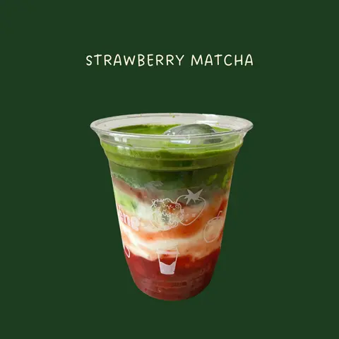 Hình ảnh Strawberry matcha latte
