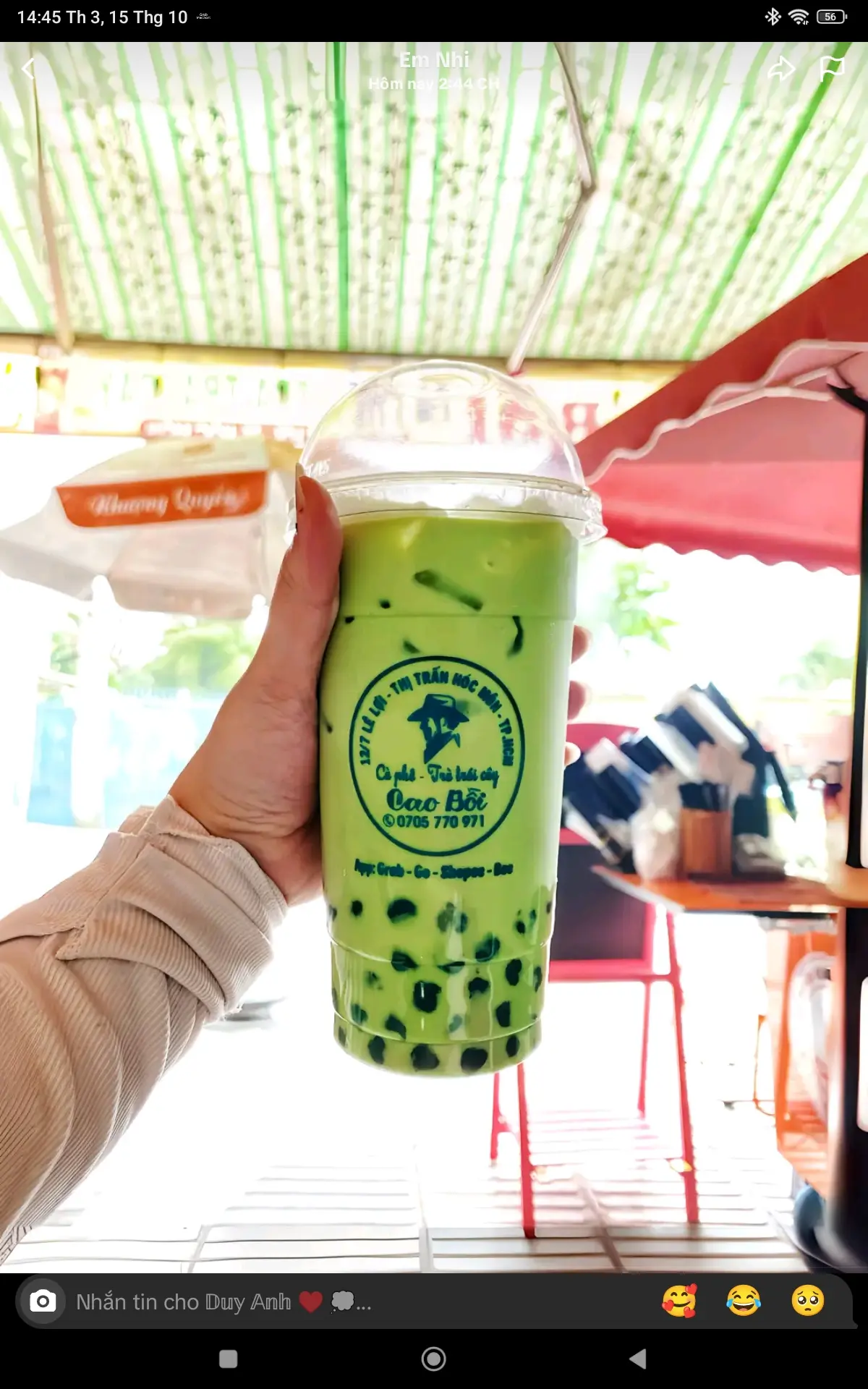 Hình ảnh Trà sữa Thái xanh
