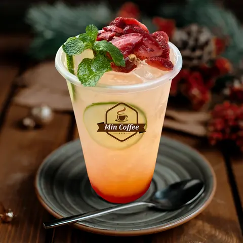 Hình ảnh Soda dâu cam