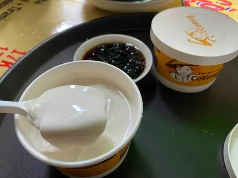 Hình ảnh Trân Châu Đường Đen ăn kèm