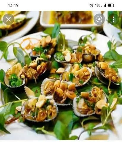 Hình ảnh sò lông nướng mỡ hành 