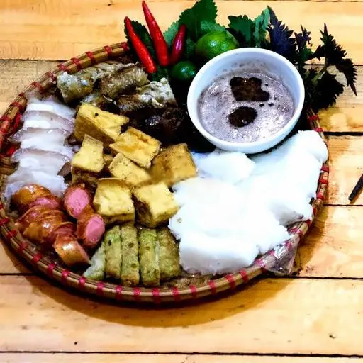 Hình ảnh Bún đậu đầy đủ