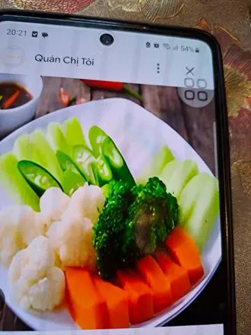 Hình ảnh rau luộc thập cấm chay nhỏ 
