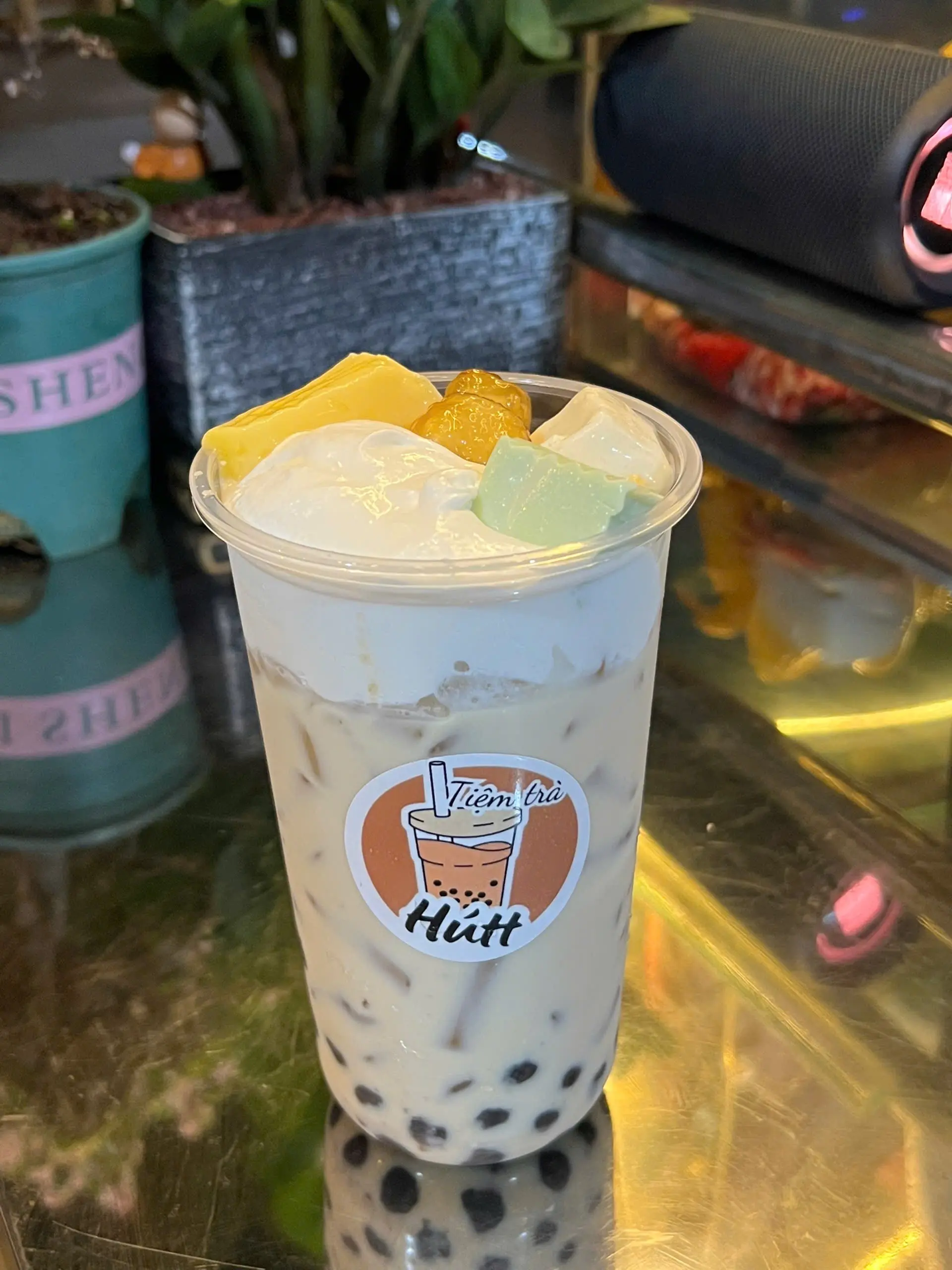 Hình ảnh Trà sữa ô long  kem cheese