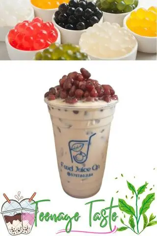 Hình ảnh Trà sữa nướng đậu đỏ may mắn