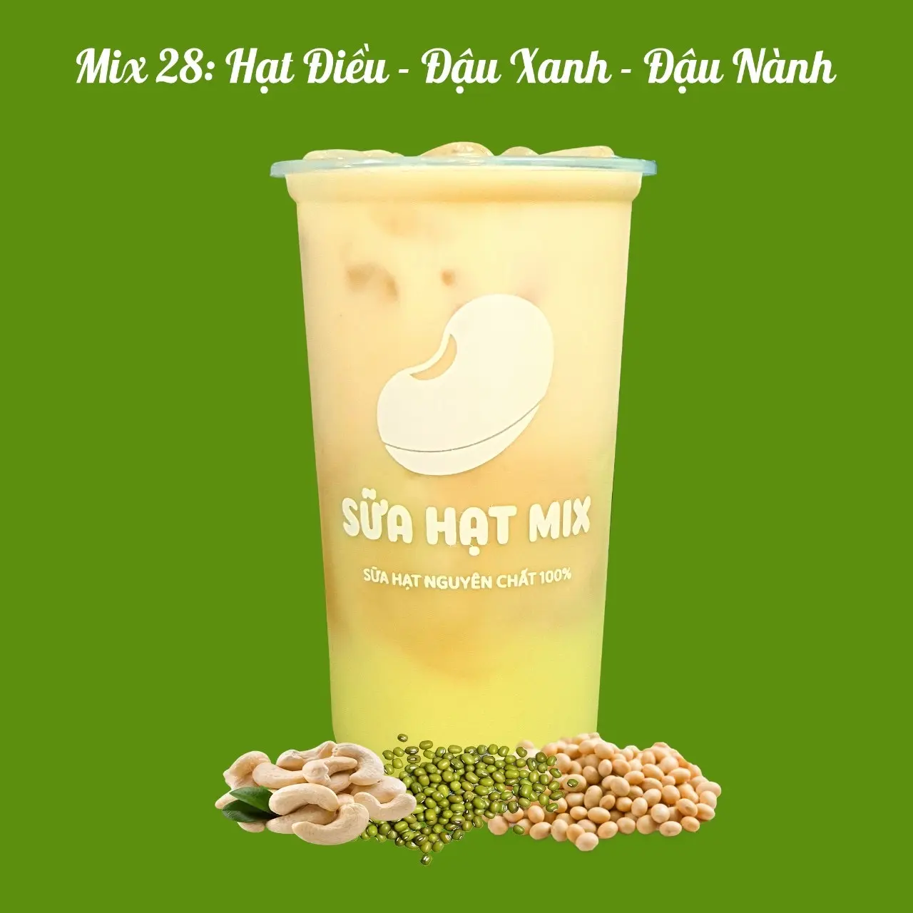 Hình ảnh Mix 28: Hạt Điều - Đậu Xanh - Đậu Nành 