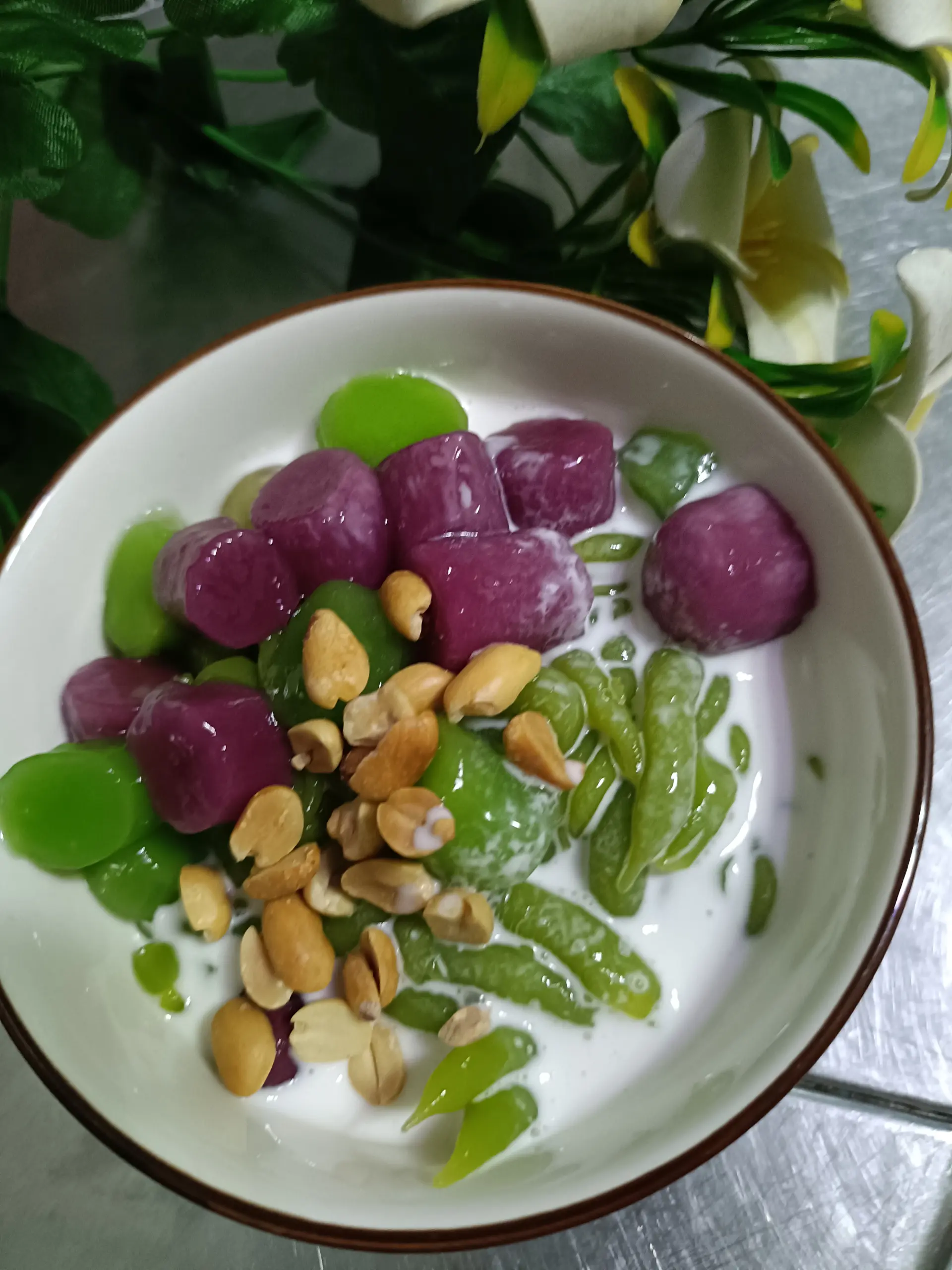 Hình ảnh khoai dẻo bánh lọt sầu riêng 