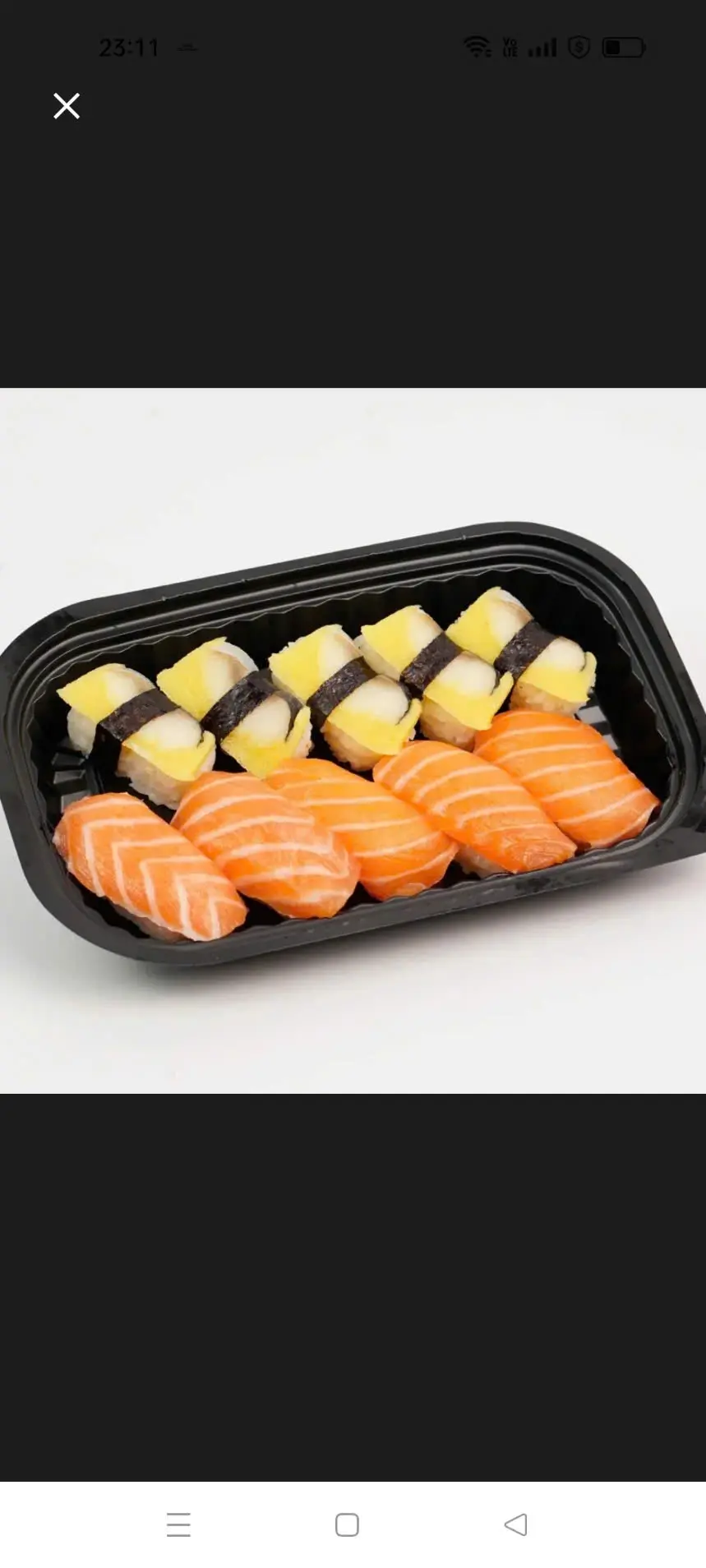 Hình ảnh Sét Nigiri Hồi , Trích _( 5 Nigiri hồi tươi , 5 Nigiri trích)
