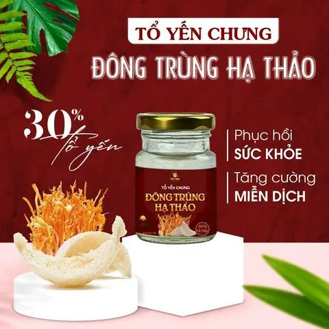 Hình ảnh Yến chưng sẵn đông trùng hạ thảo