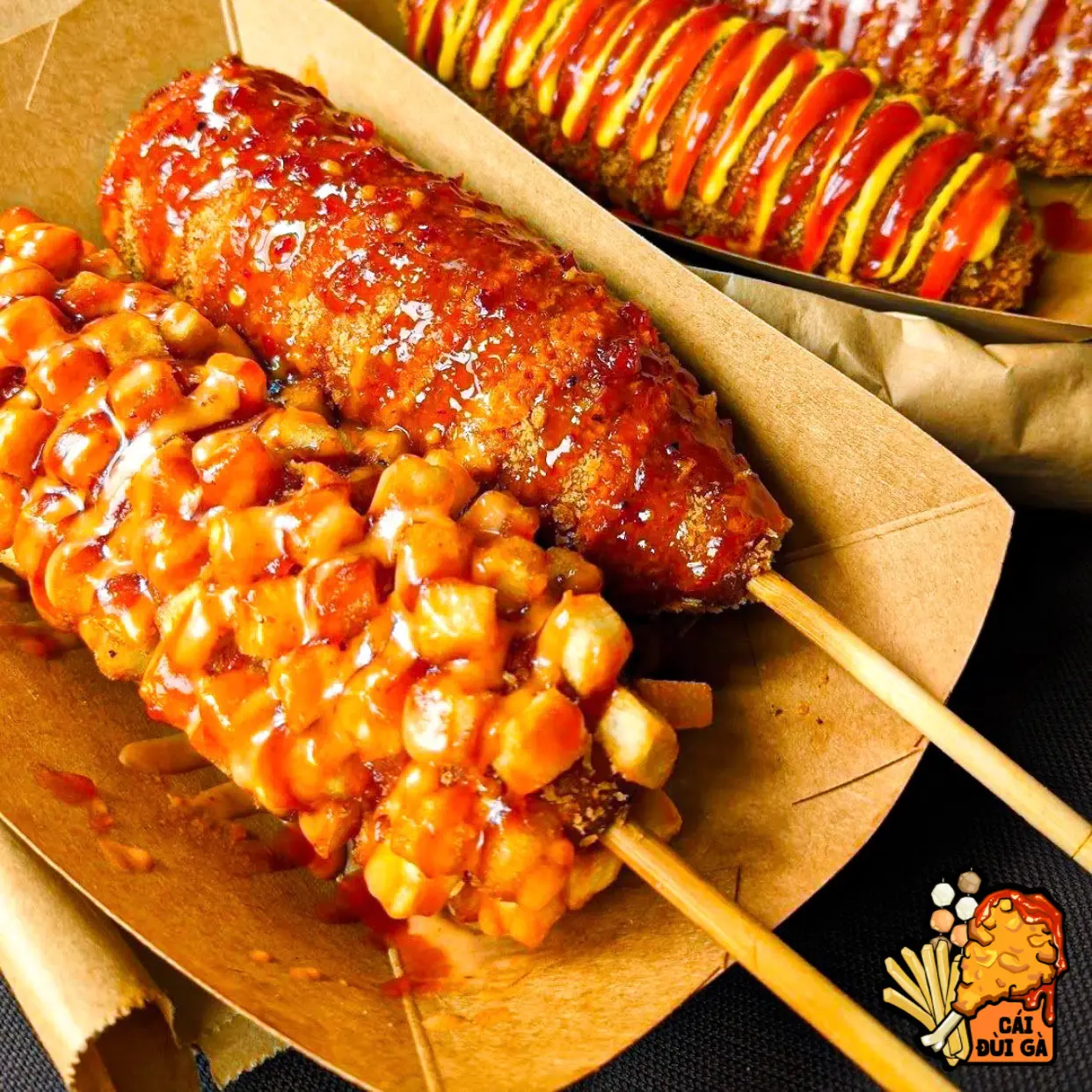 Hình ảnh Combo 2 cây HOTDOG Chúc Chích Phô Mai - vỏ thường & vỏ khoai tây tươi
