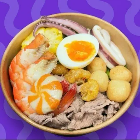 Hình ảnh bún thái - tôm - mực