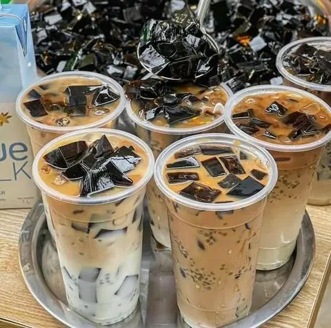Hình ảnh Sữa tươi cafe sương sáo 