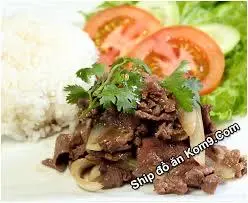 Hình ảnh cơm chiên bò xào cải