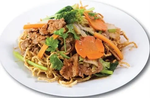Hình ảnh Mì xào giòn bò