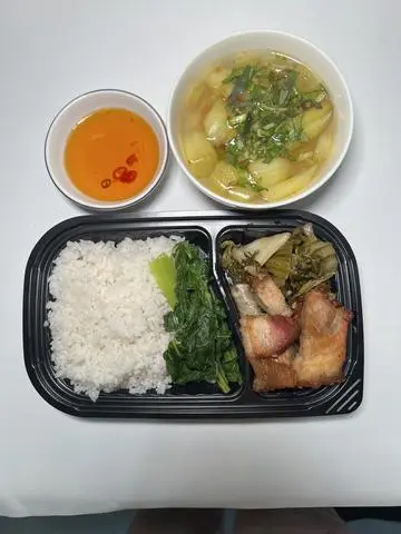 Hình ảnh Combo Cơm Thịt Kho Cải Chua + Canh Khổ Qua 