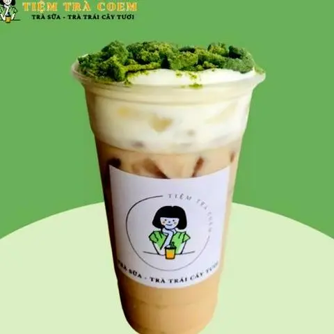 Hình ảnh Trà sữa kem cheese vụn matcha