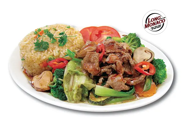 Hình ảnh cơm bò xào cải 
