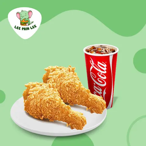 Hình ảnh Combo 2 đùi gà rán giòn - kèm 1 cốc coca