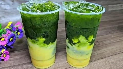 Hình ảnh Rau má đậu xanh sữa