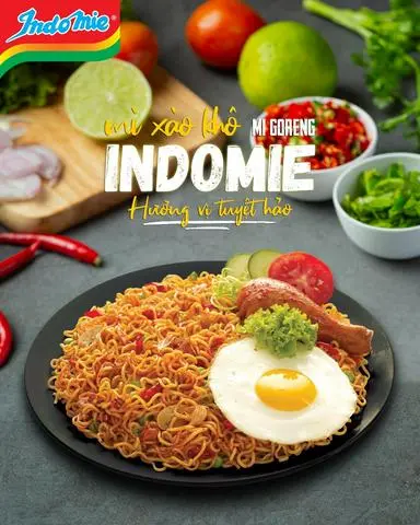Hình ảnh Mì Indomie Trứng Xúc Xích + 1 phần topping