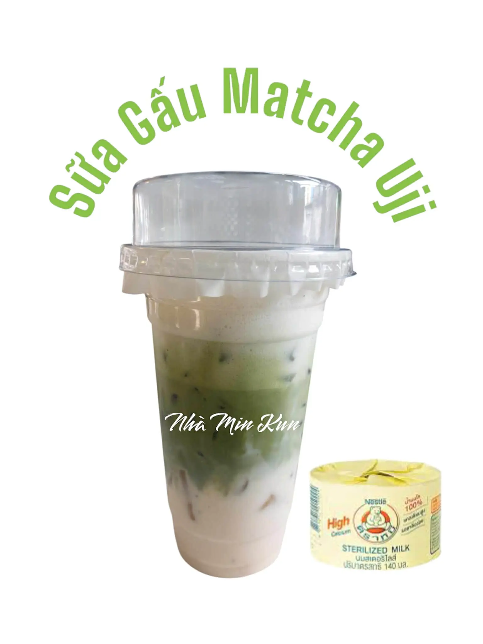 Hình ảnh Sữa Gấu Matcha Uji Nhật