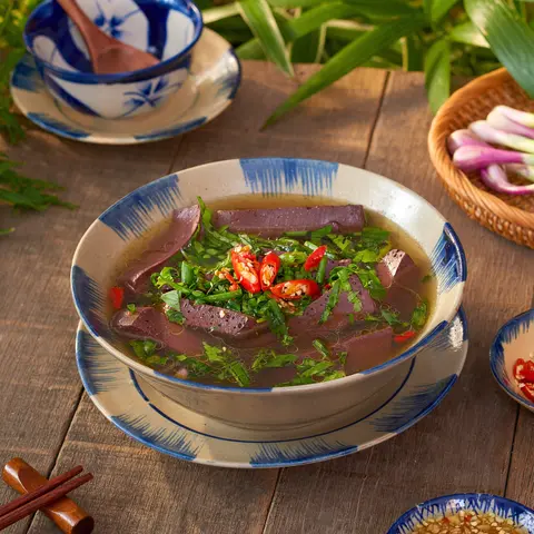 Hình ảnh chén huyết vịt