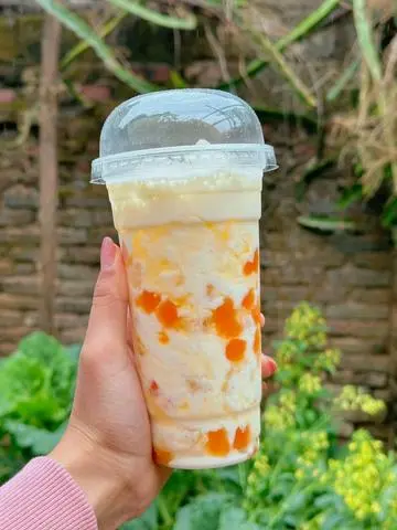 Hình ảnh sữa chua Đào