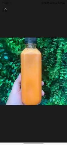 Hình ảnh Chai nước ép cần tây - dưa leo - cà rốt