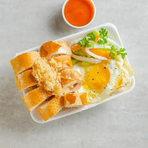 Hình ảnh Bánh mì trứng, chà bông