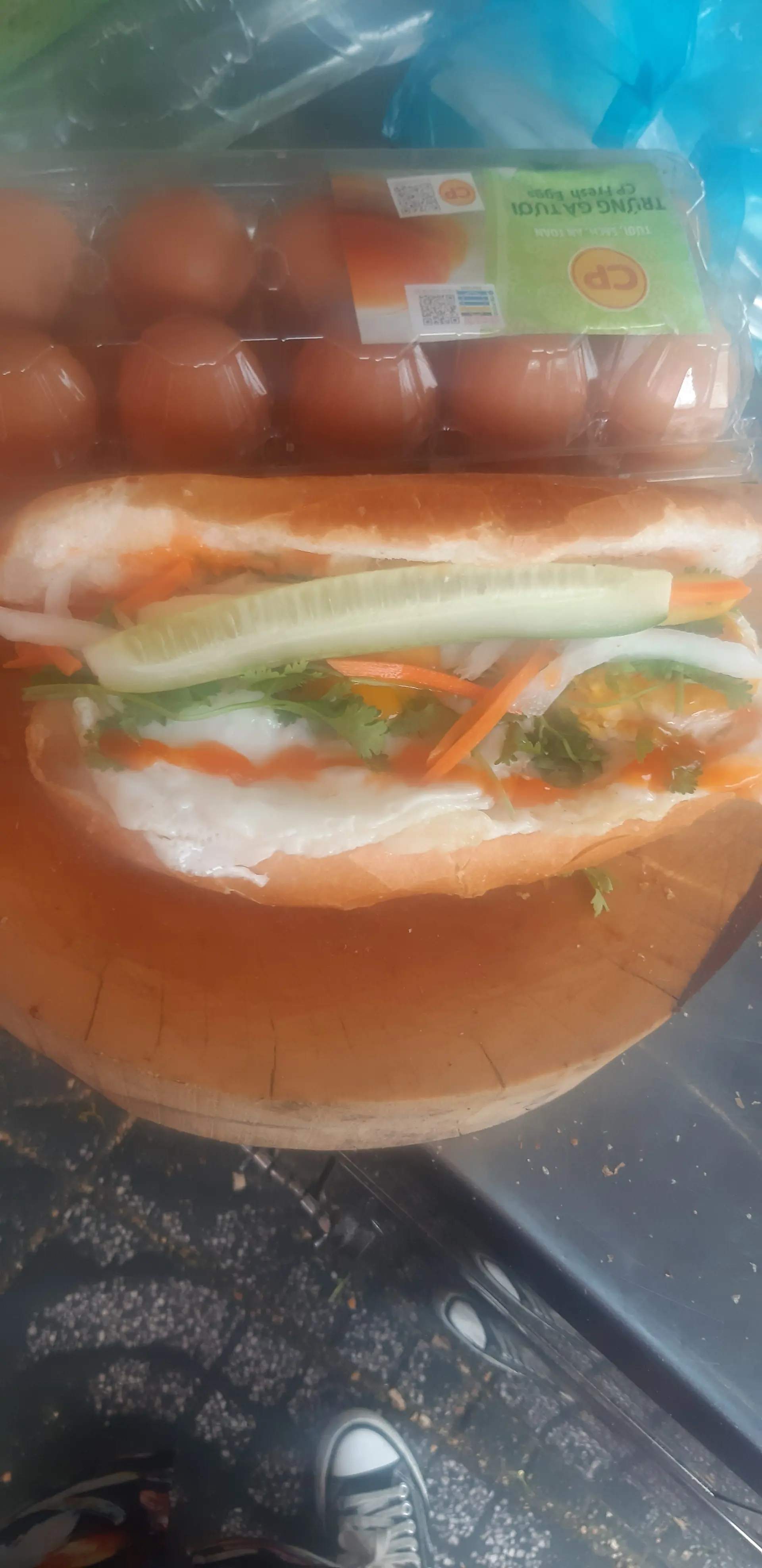 Hình ảnh Bánh mì ốp la